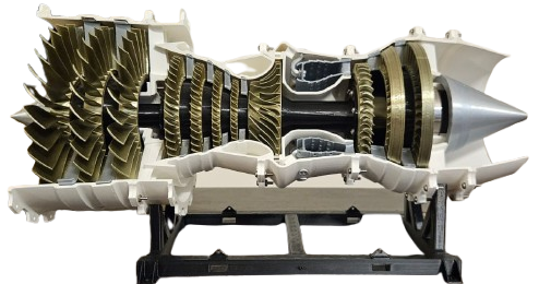 3D Printed Jet Engine Model